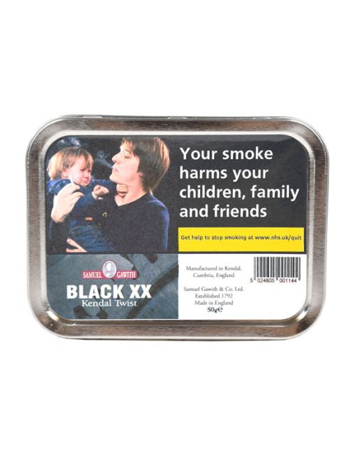 kendal black XX tin